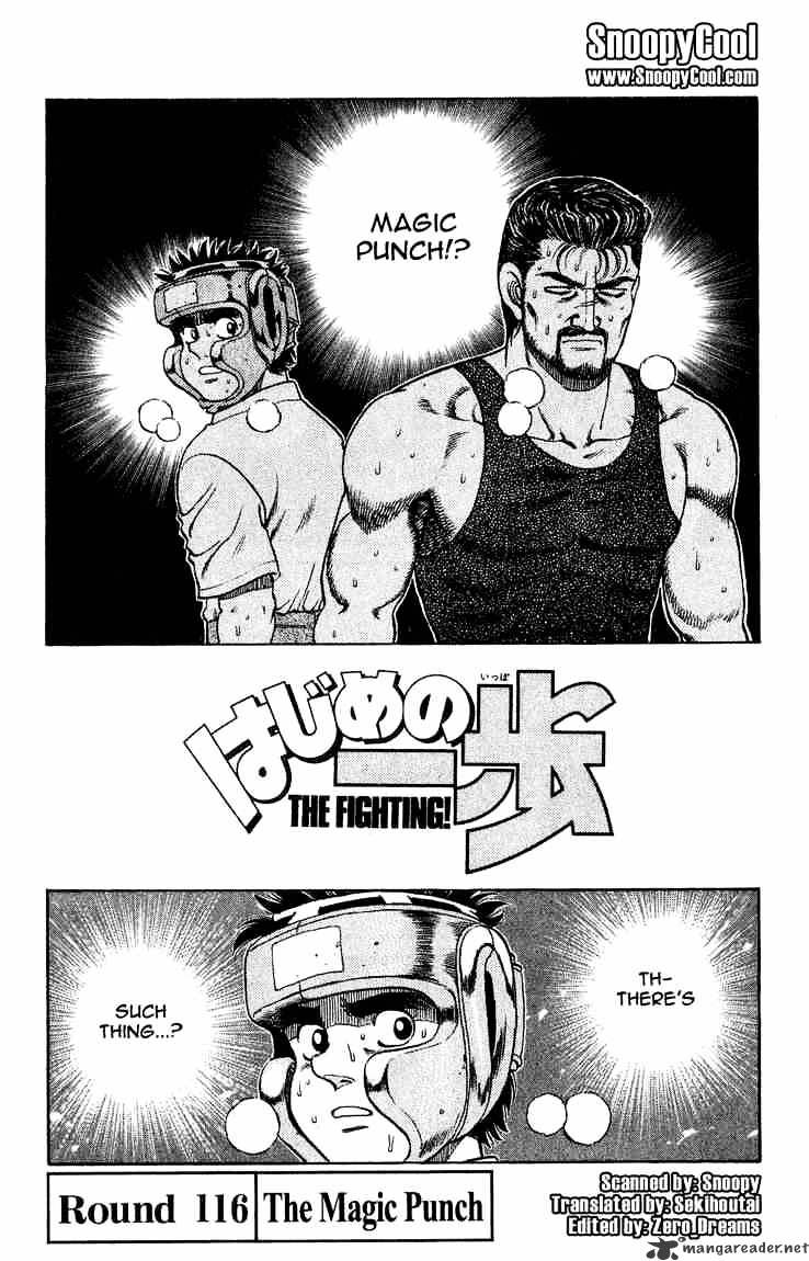 Hajime no Ippo: Fighting Spirit, Chapter 116 image 01
